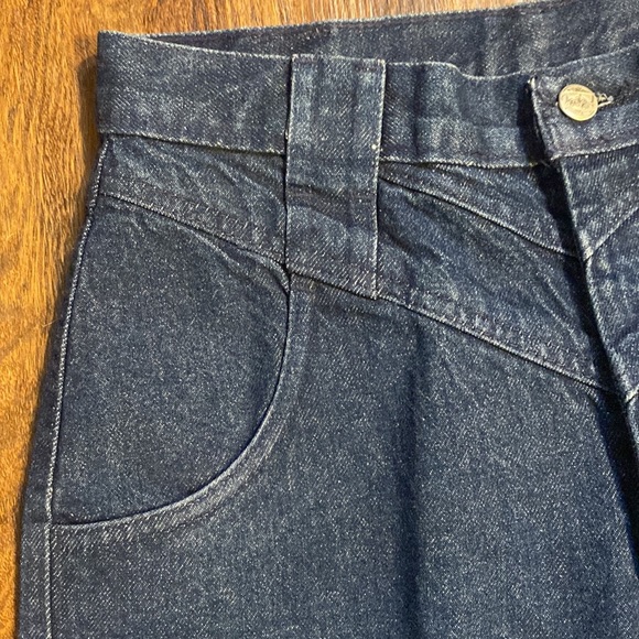 Vintage Roper High Waisted Dark Wash 100% Cotton Western Jeans-Sz 11-Inseam 37 - Picture 4 of 14